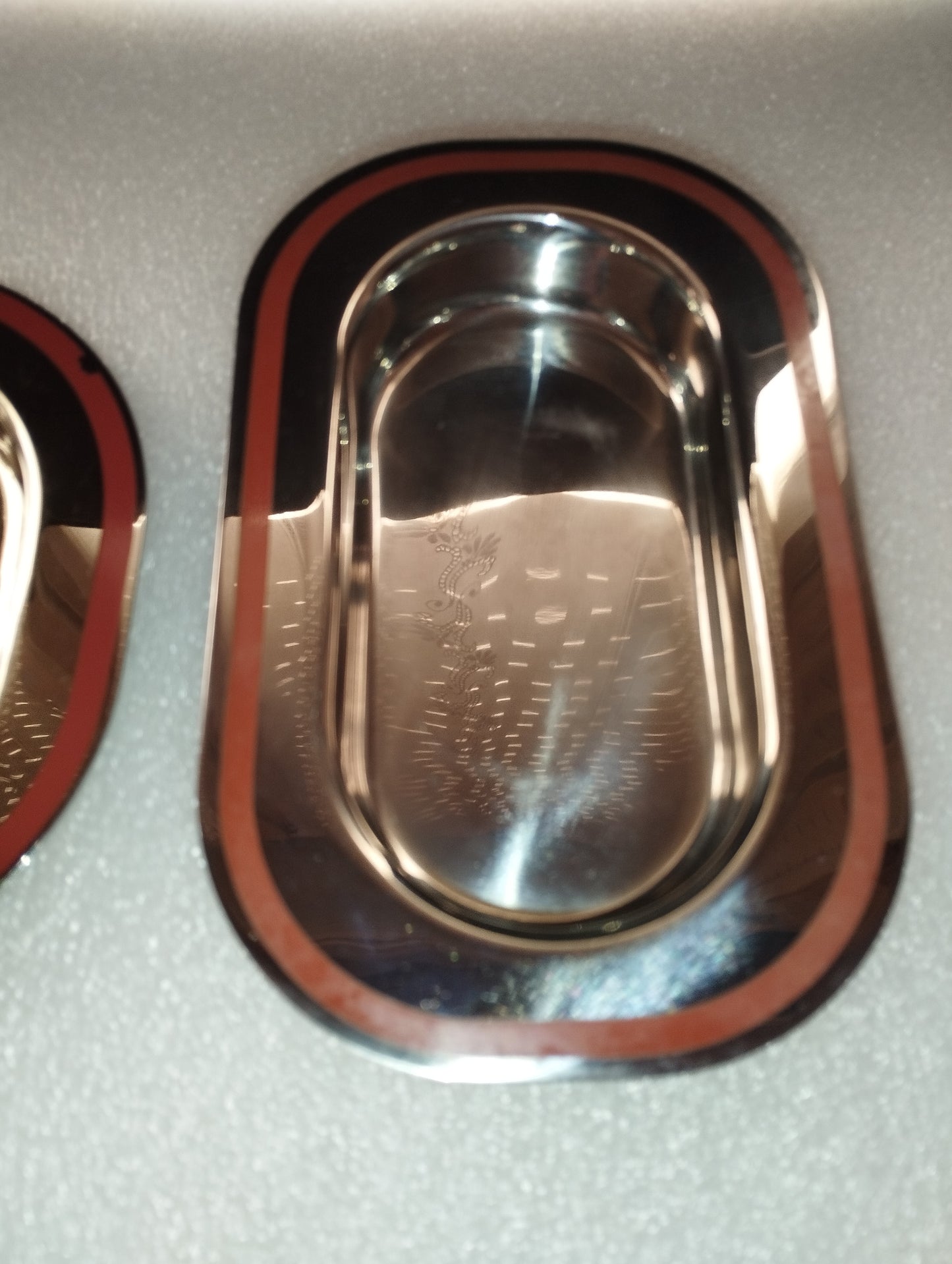 Two Small Arthur Krupp Trays

 18/10 Italian steel

 Original from the 80s