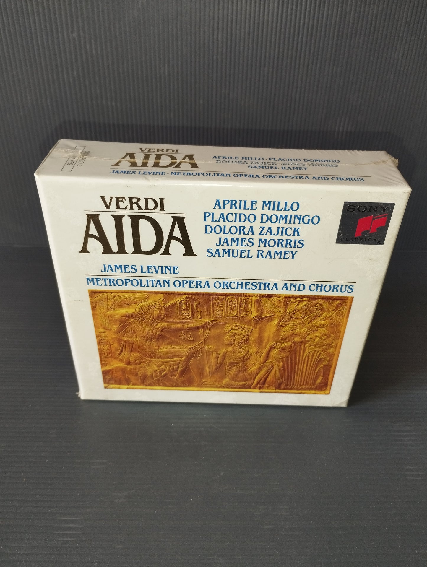 Aida Verdi Millo/Domingo/Zajick/Morris/Ramey 3CD box set

 Published by Sony Code S3K 45 973 DDD