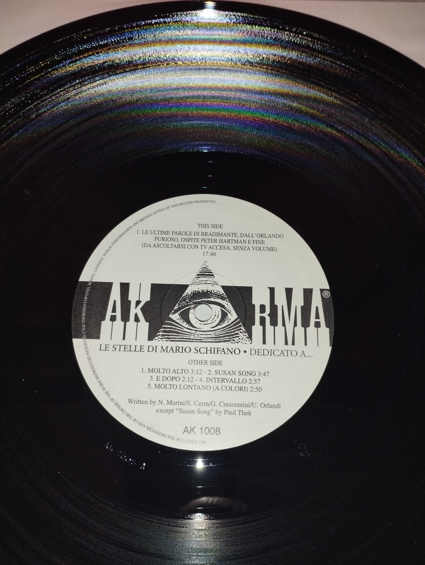 Dedicato A.."Le Stelle Di Mario Schifano Lp 33 Giri

Riedizione del 1999 di Akarma Cod.AK 1008