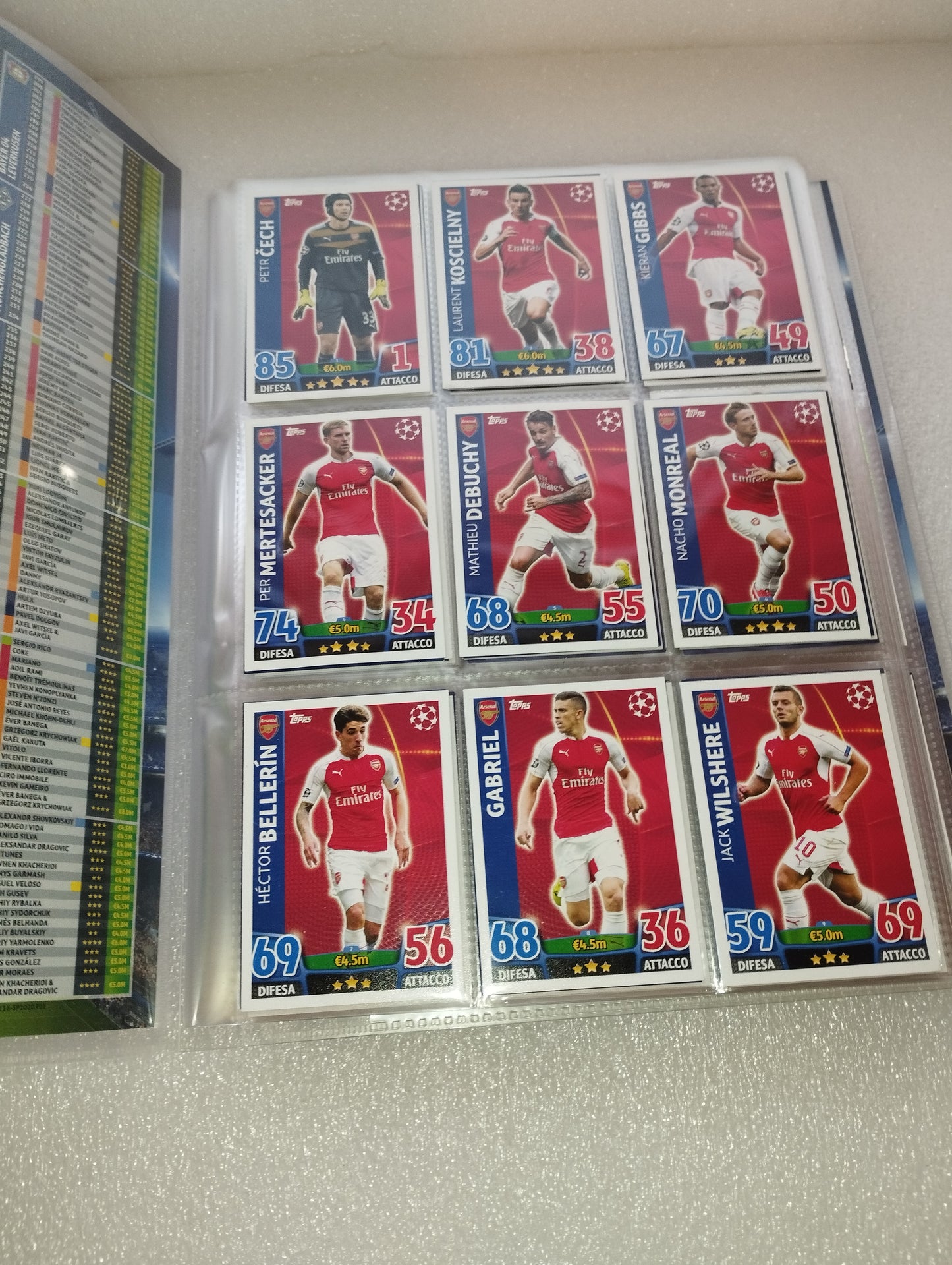 Album Card UEFA Champion League Stagione 2015/16

Edita da  Topps Match Attax