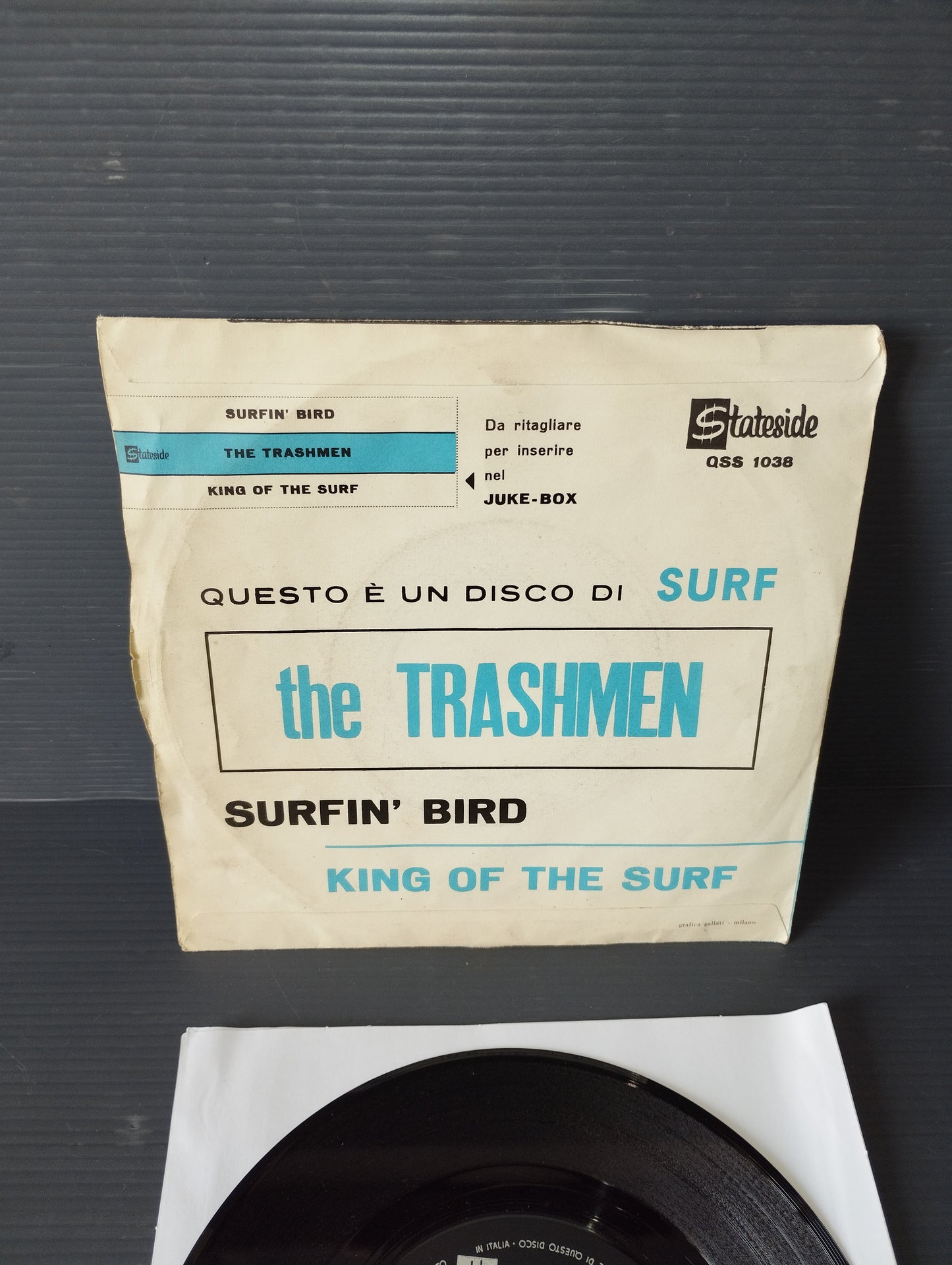 Surfin'Bird /King Of.." The Trashmen 45 rpm

 Published in 1964 by Stateside code QSS 1038