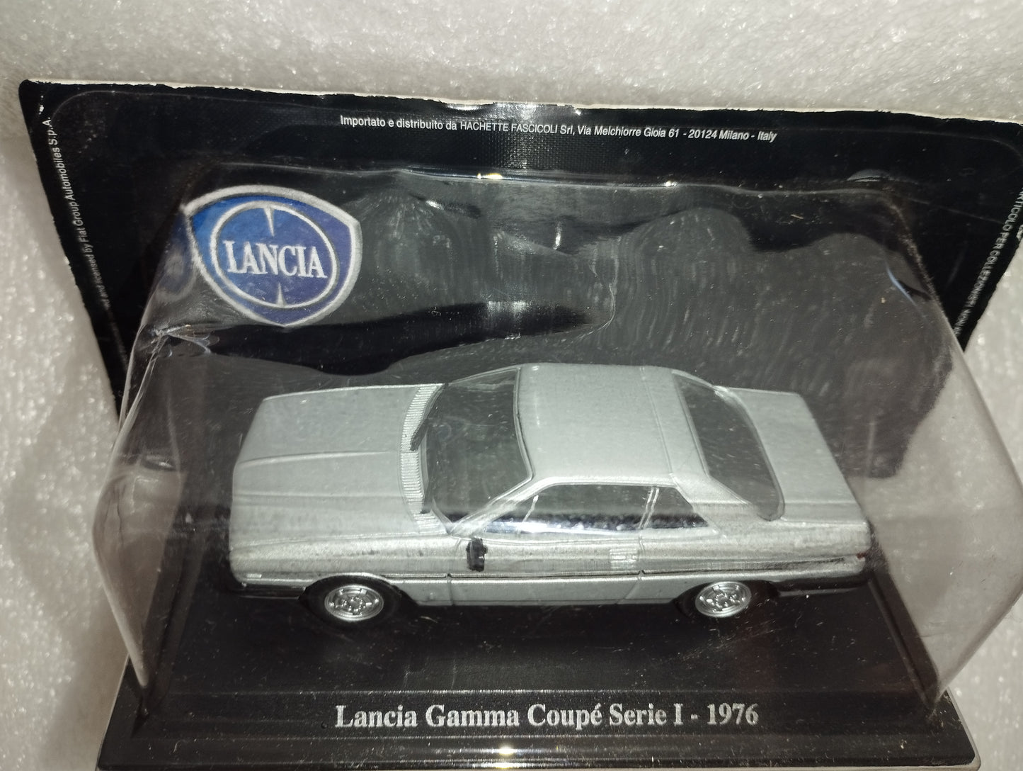 Modellino Lancia Gamma Coupé Serie I 1976

Distribuita da Hachette

Scala 1:43 Sigillata