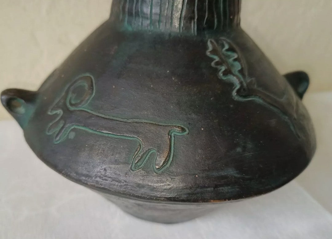 Pisanu ancient Sardinian art vase, original 1962