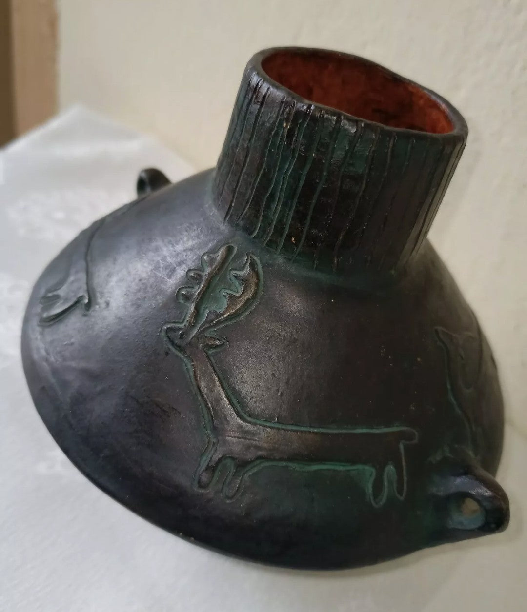 Pisanu ancient Sardinian art vase, original 1962