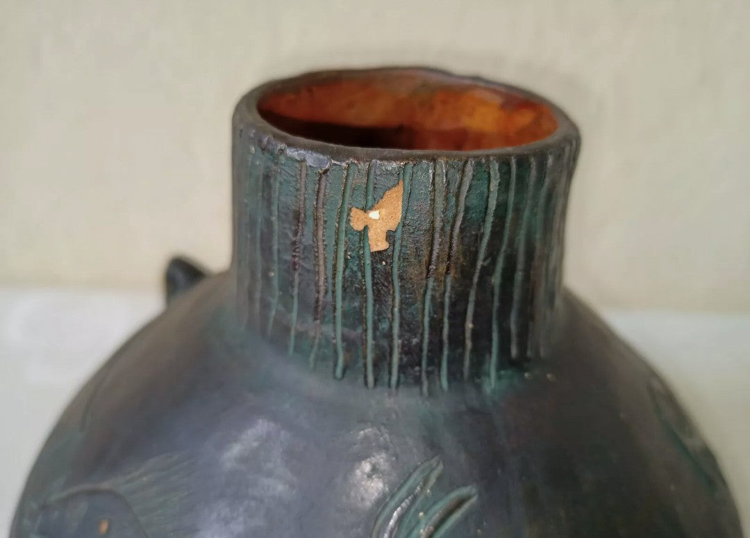 Pisanu ancient Sardinian art vase, original 1962