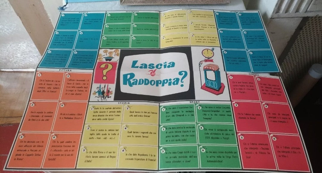 Gioco Lascia o raddoppia della EG Editrice Giochi, originale anni 50