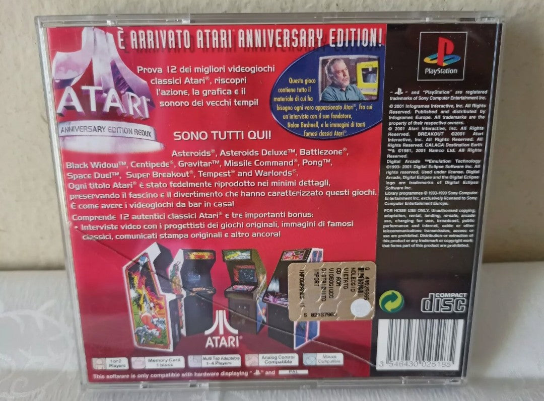 Atari Anniversary Edition Reduce video game for PlayStation 1