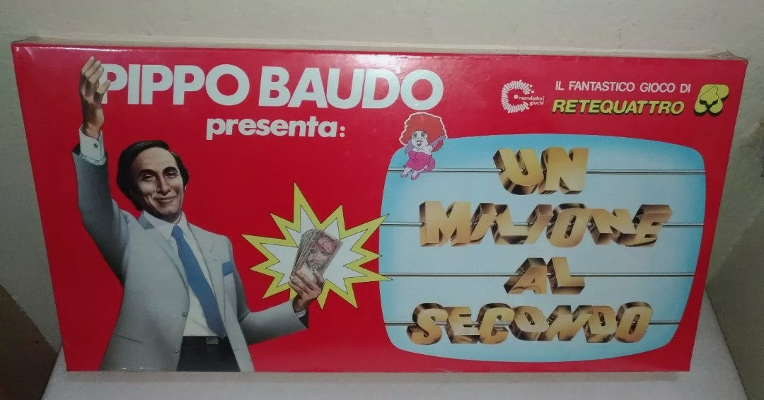 Board game One million per second, the fantastic game by Retequattro, Mondadori Giochi, original from the 80s