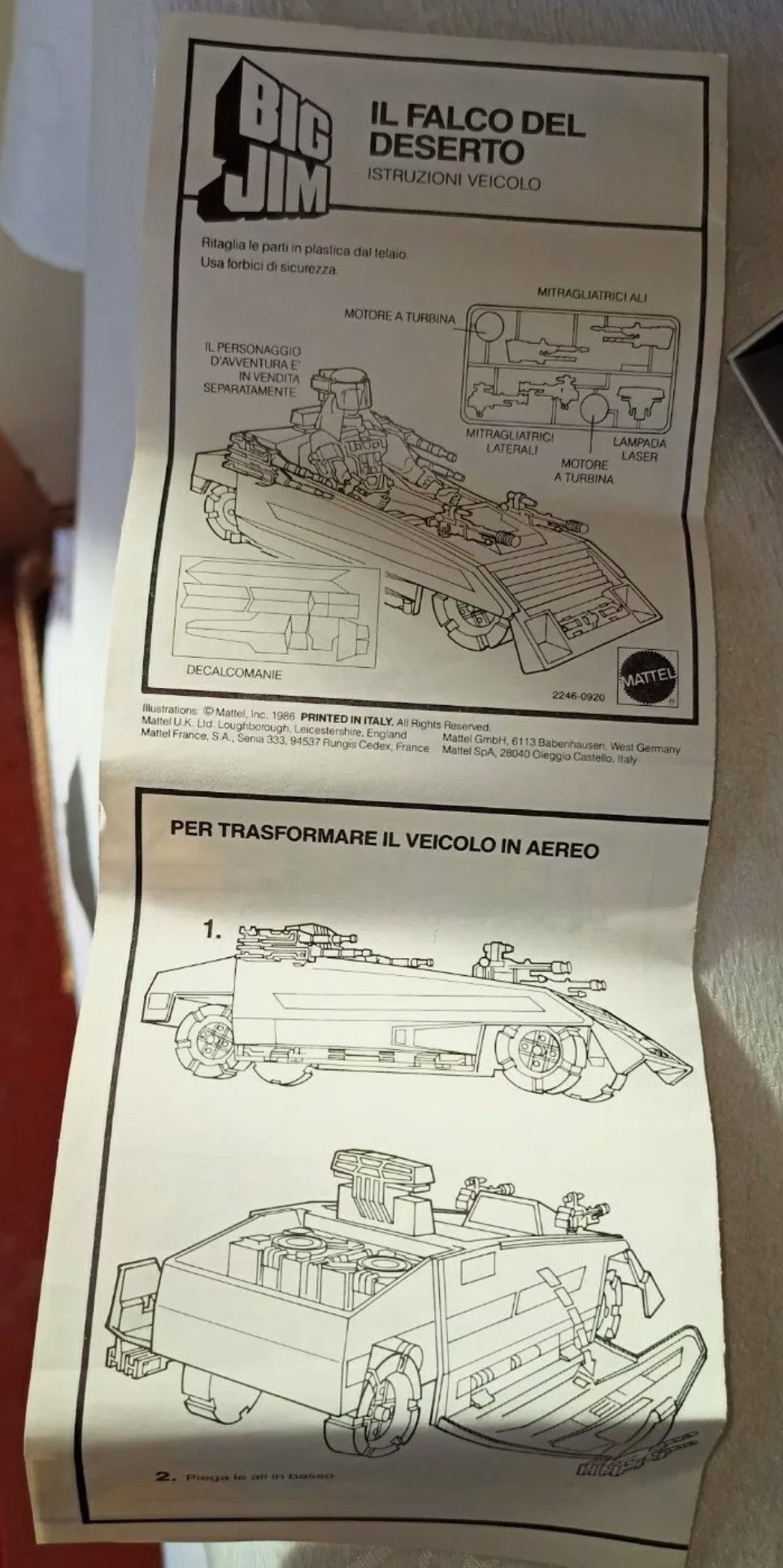 The Desert Hawk Desert Hawk, the super flying vehicle of Big Jim's Global Command Team, original from the 80s