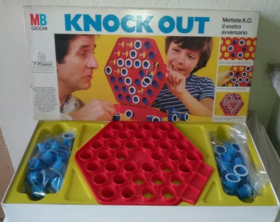 Knock Out board game by MB, original from the 80s