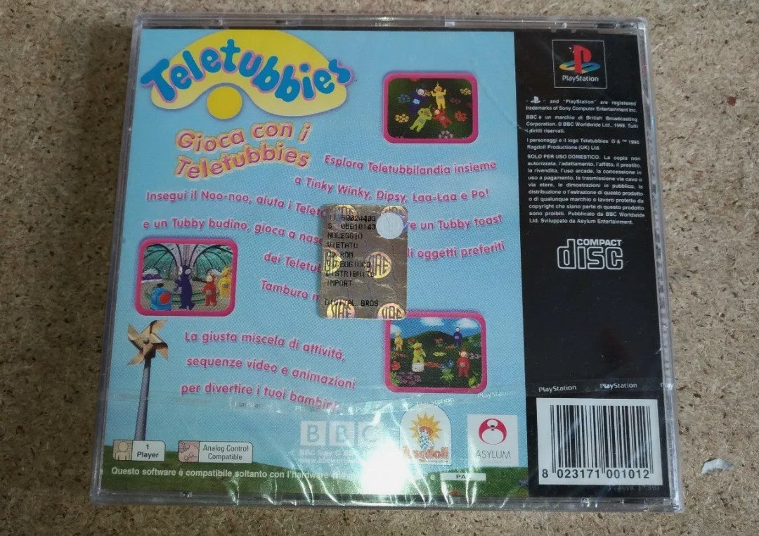 Video game Play with Teletubbies for PlayStation 1