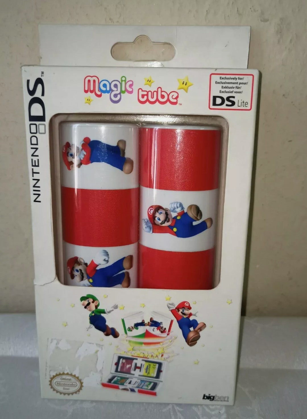 Magic Tube porta giochi Mario Bros Nintendo Ds e Ds Lite