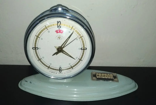 Golden Cock alarm clock, original from the 60s and 70s