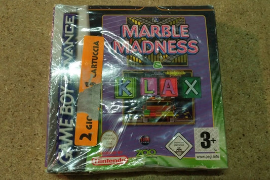 Marble Madness game, Klax - Game Boy Advance, sealed