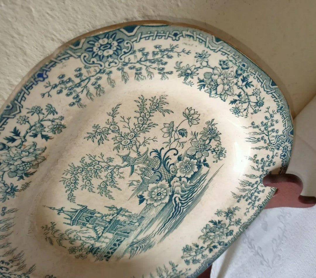 Antique Cardiff ceramic plate, late 19th century