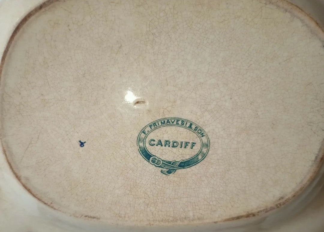 Antique Cardiff ceramic plate, late 19th century